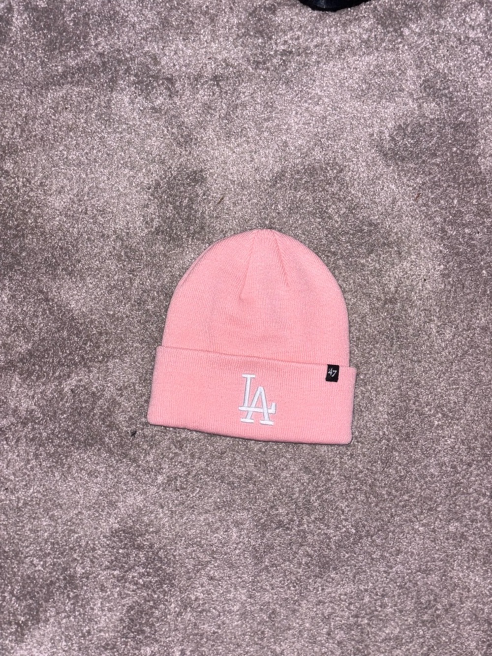 47 Brand Pink LA Embroidered Beanie